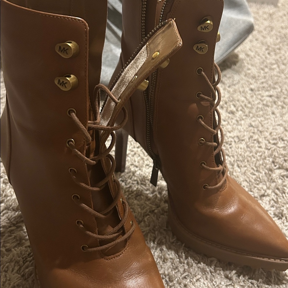 Michael Kors Lace Up Boots - Picture 11 of 14